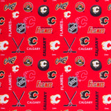 Calgary Flames - NHL Flannelette Print - Logo
