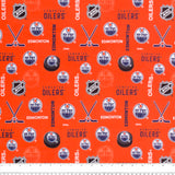 Oilers d&#039;Edmonton - Flanellette imprimée LNH - Logo