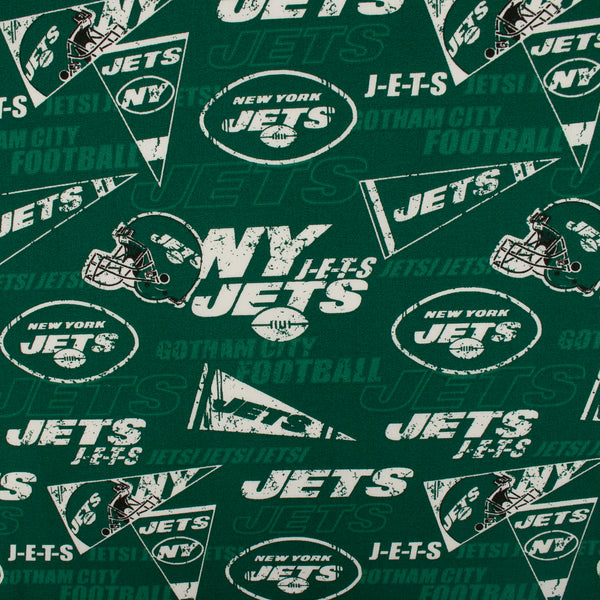 Cotton print - NFL - New York Jets - Flag - Green