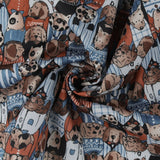 Stay dry digital printed PUL - 160 - Blue
