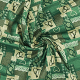 Stay dry digital printed PUL - 166 - Green