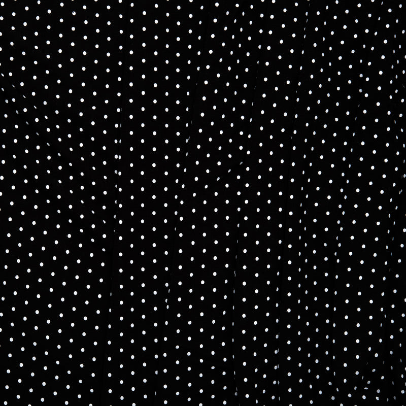 BAMBOO - Printed knit - Dots - Black