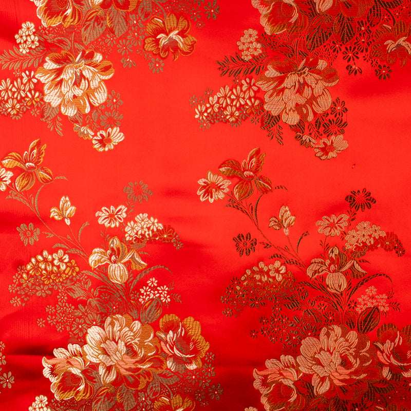 Chinese Brocade - Peony - Red