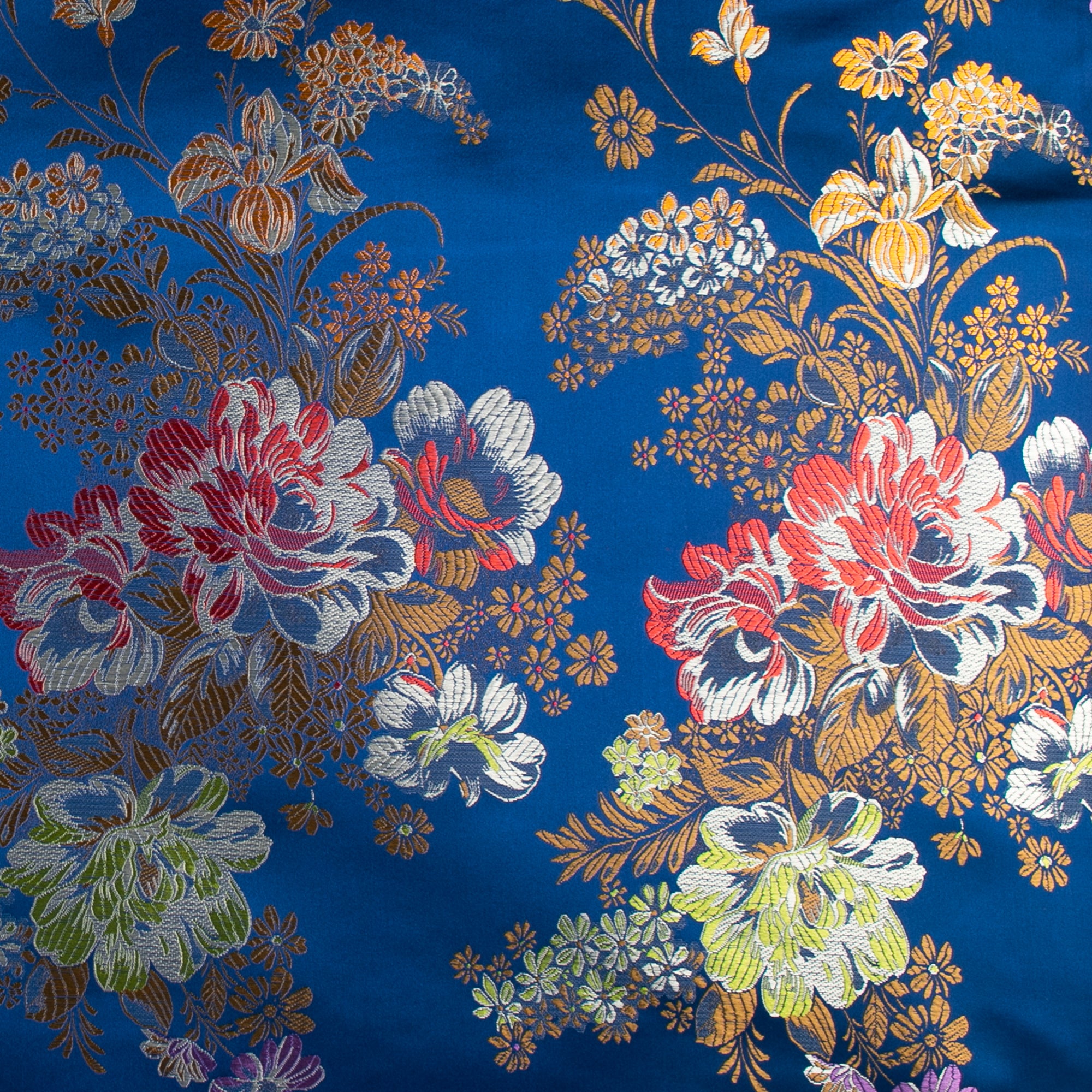 Chinese Brocade - Peony - Blue – Fabricville