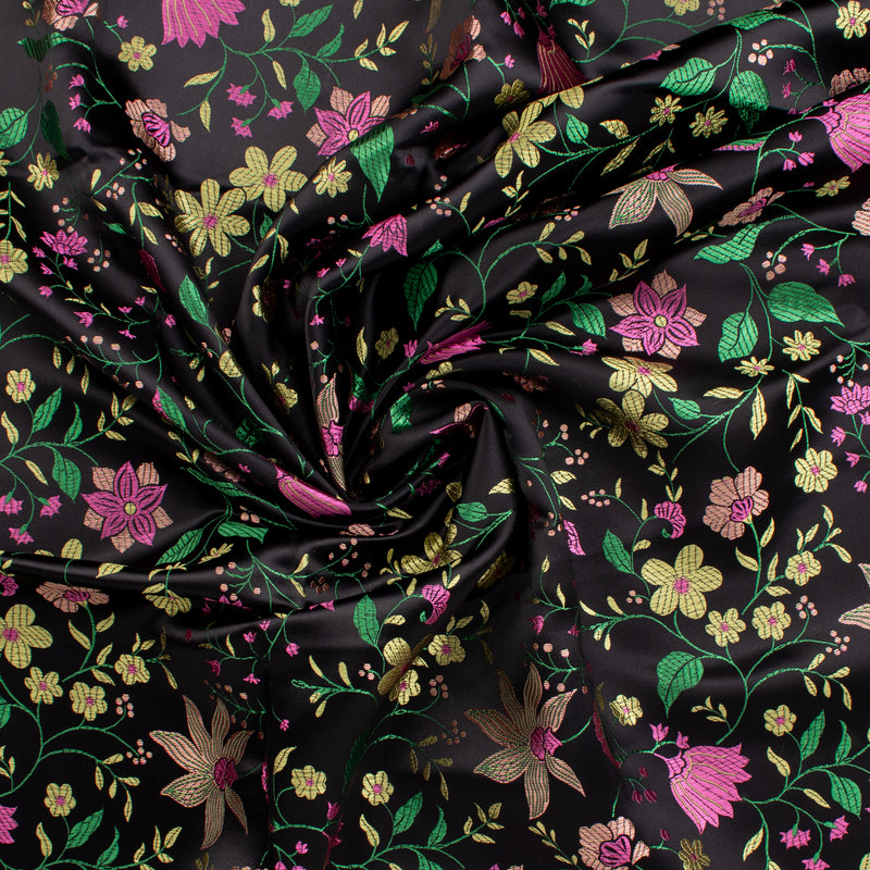 Chinese Brocade - 043 - Black