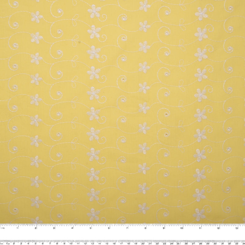 Scalloped Eyelet - Yellow