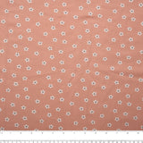 Cotton lycra printed knit - IMA-GINE F23 - Daisy - Peach