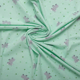 Cotton lycra printed knit - IMA-GINE F23 - Rhinoceros - Green