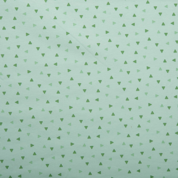 Cotton lycra printed knit - IMA-GINE F23 - Triangles - Green