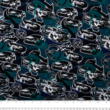 Printed Knit - FAST AND FURIOUS - Cars / Stering - Blue