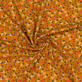 Organic Knit - GOTS - Flowers - Ochre