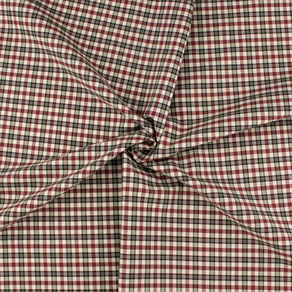 Tissu pour chemise masculine - CHARLES - 001 - Bourgogne