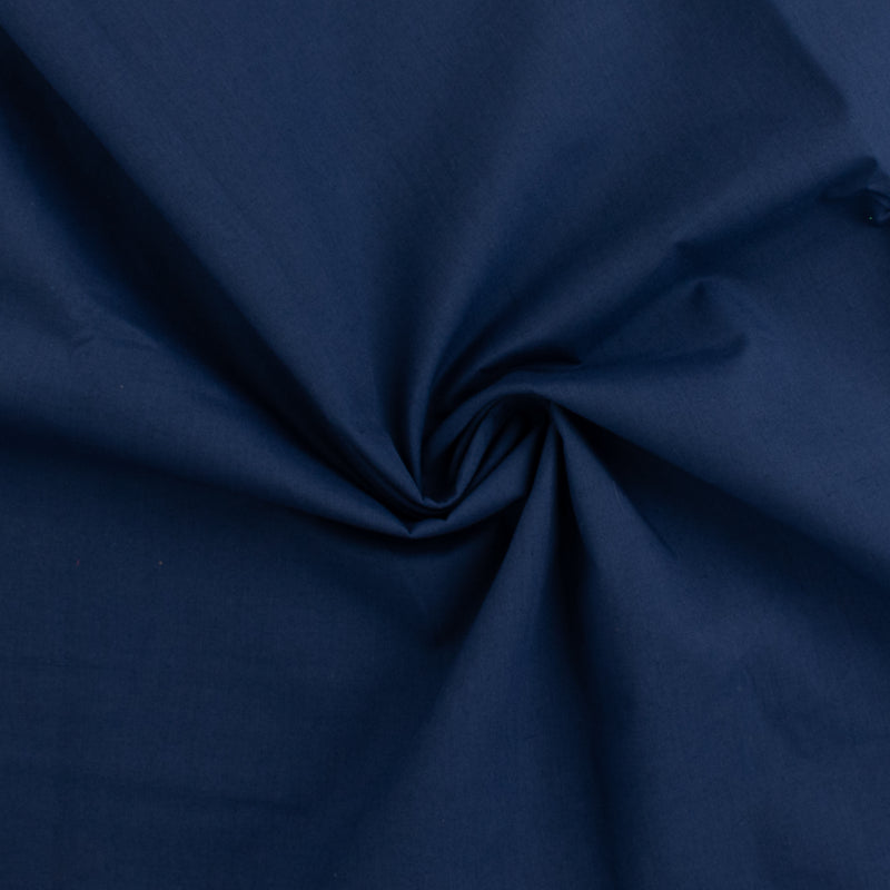 Wide Width Broadcloth - Light Navy