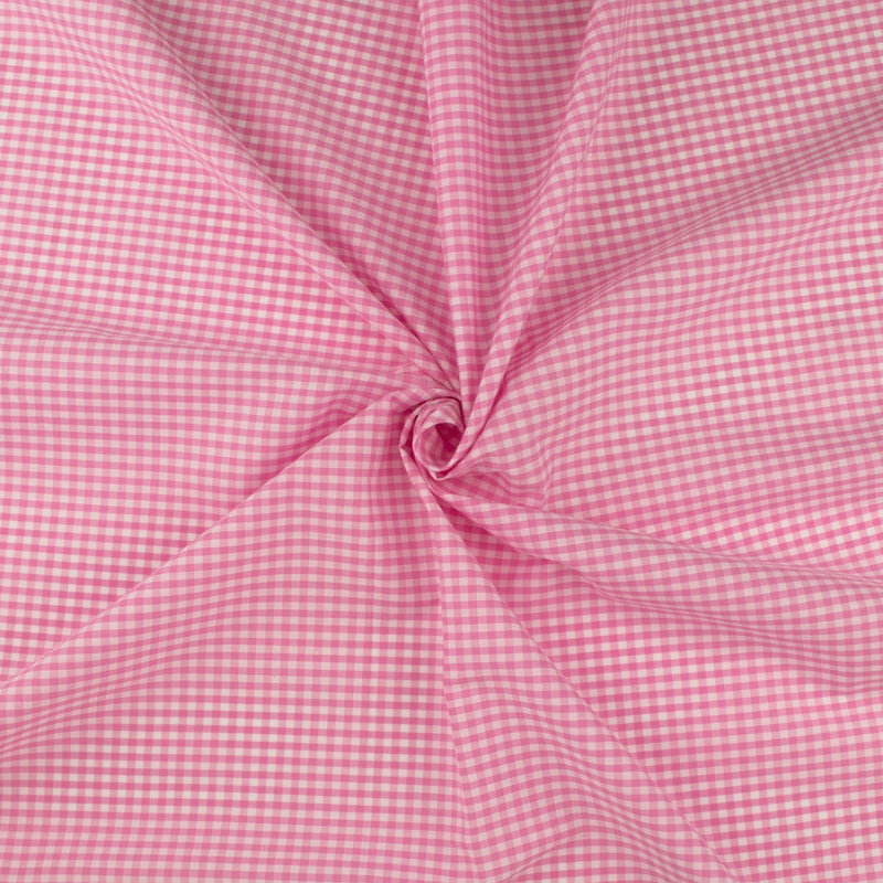 Gingham Check - Light Pink 1/8''