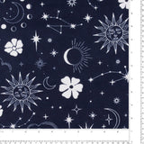 Printed Flannelette - CHELSEA - 012 - Dark Blue