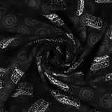 Printed Flannelette - CHELSEA - 015 - Black