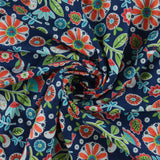 Printed Flannelette - CHELSEA - 021 - Navy