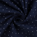 Printed Flannelette - CHELSEA - 025 - Navy & White