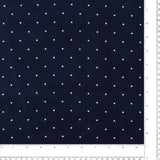 Printed Flannelette - CHELSEA - 025 - Navy & White