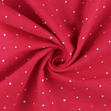Printed Flannelette - CHELSEA - 026 - Raspberry & White