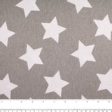 Flanellette Imprimée CHELSEA - Étoiles - Gris