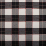 Flanellette Imprimée CHELSEA - Carreaux - Noir / Rouille