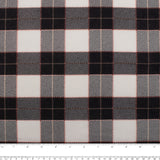 Flanellette Imprimée CHELSEA - Carreaux - Noir / Rouille