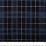 Printed Flannelette CHELSEA - Plaid - Navy