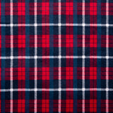 Printed Flannelette - CHELSEA - Plaid - 1393 - Red