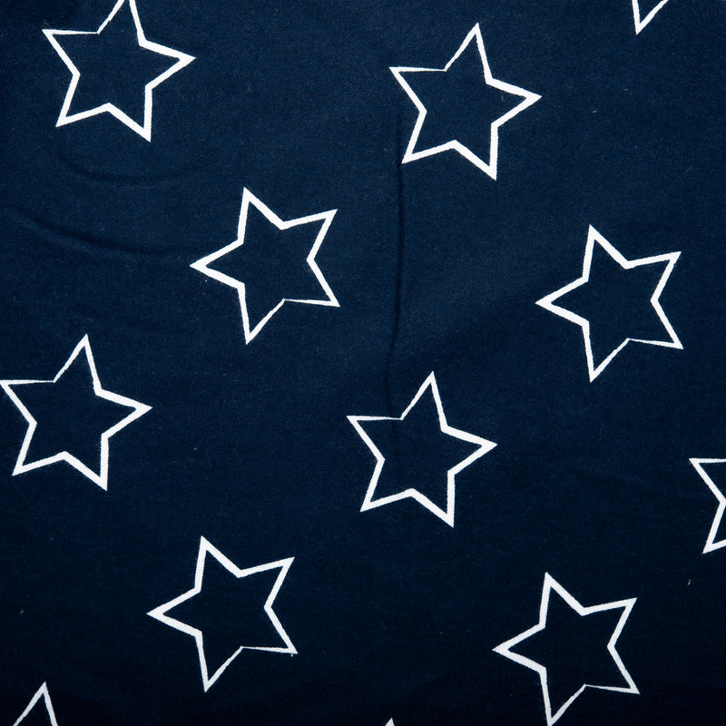 Printed Flannelette CHELSEA - Stars - Navy