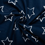 Printed Flannelette CHELSEA - Stars - Navy