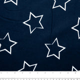 Printed Flannelette CHELSEA - Stars - Navy