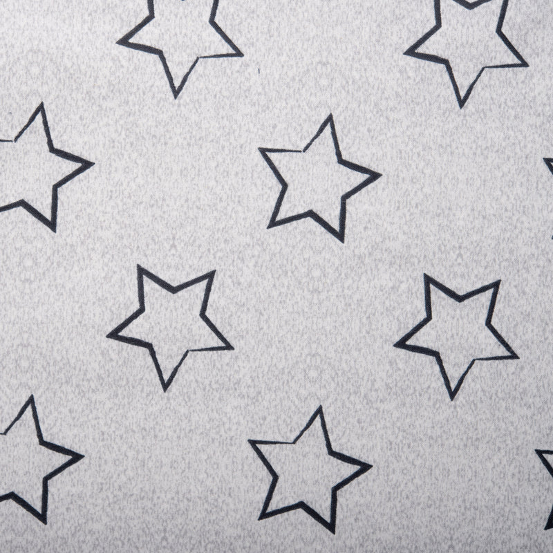 Printed Flannelette CHELSEA - Stars - Grey