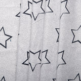 Printed Flannelette CHELSEA - Stars - Grey