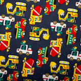 Printed Flannelette CHELSEA - Trucks - Navy