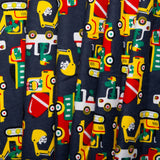 Printed Flannelette CHELSEA - Trucks - Navy
