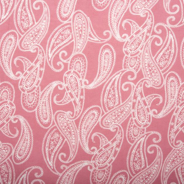 Printed Flannelette CHELSEA - Paisley - Pink