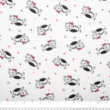 Printed Flannelette CHELSEA - Cats - White