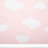 Flanellette Imprimée CHELSEA - Nuage - Rose