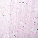 Printed Flannelette CHELSEA - Unicorn - Pink