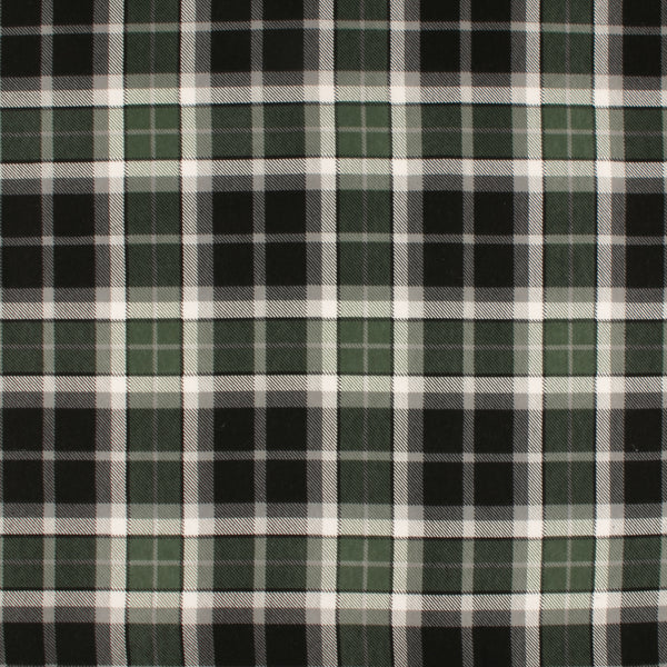 Flanellette Imprimée CHELSEA - 1421 - Gris et Vert