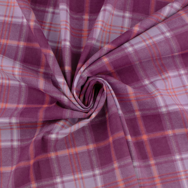 Flanellette Imprimée CHELSEA - 1430 - Mauve