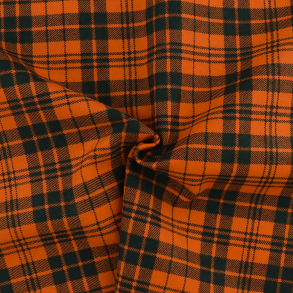 Flanellette Imprimée CHELSEA - 1517 - Orange