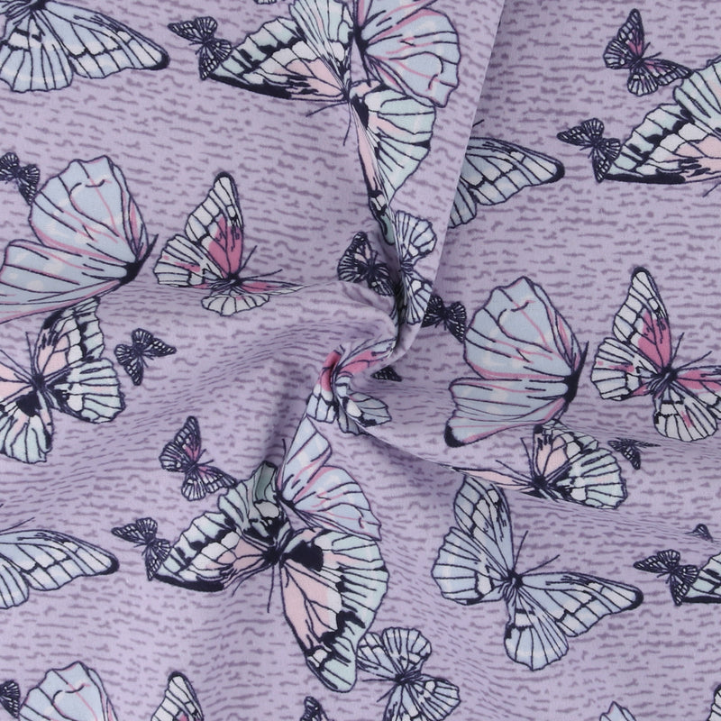 Printed Flannelette CHELSEA - 1519 - Lilac