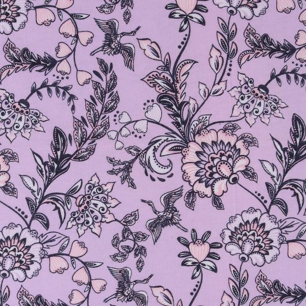 Flanellette Imprimée CHELSEA - 1535 - Lilas