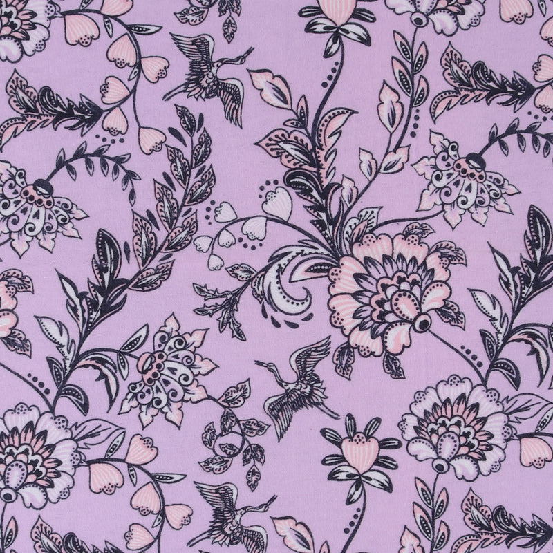 Flanellette Imprimée CHELSEA - 1535 - Lilas