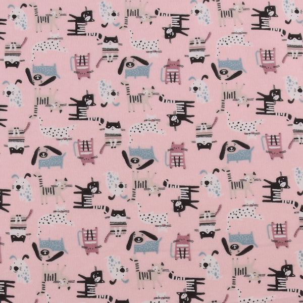 Printed Flannelette CHELSEA - 1580 - Light Pink