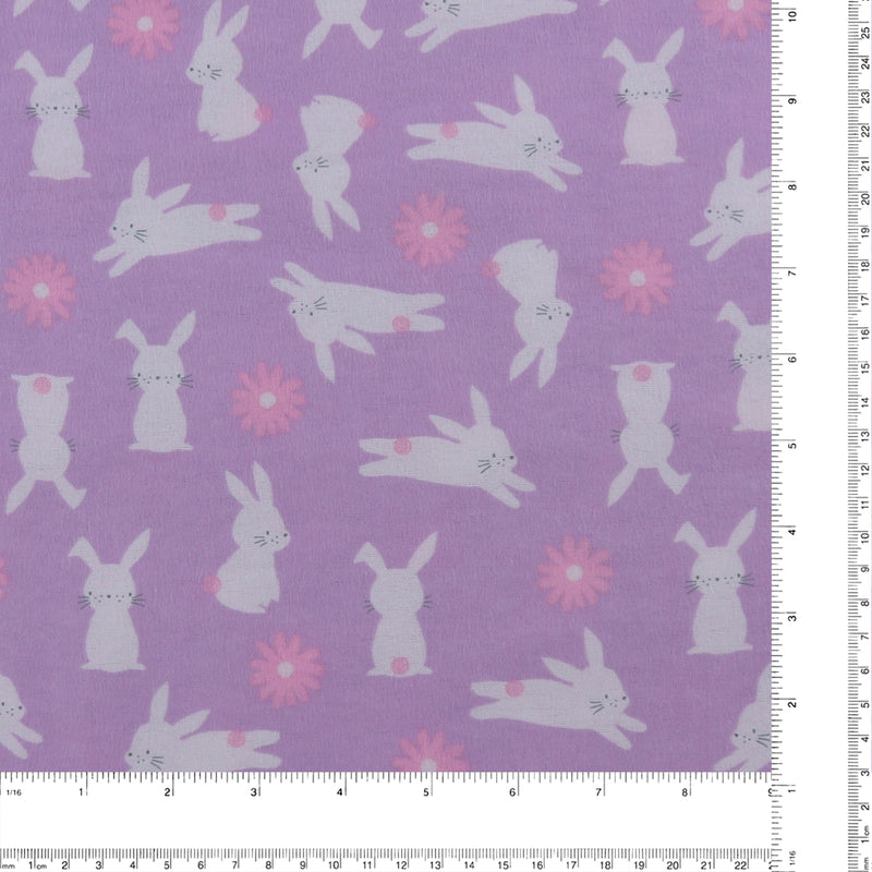 Printed Flannelette CHELSEA - 1593 - Lilac