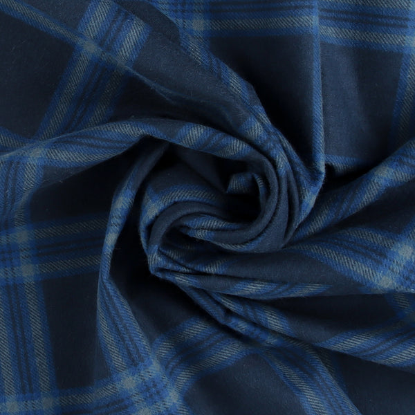 Printed Flannelette - CHELSEA - 1631 - Blue