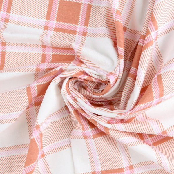 Printed Flannelette - CHELSEA - 1640 - Salmon